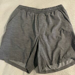 lululemon athletica 7" Pace Breaker Heathered Gray Athletic Shorts